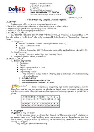 Pambungad NA Pananalita - ANG AKING MAALAB NA PAGBATI, SA ATING ...