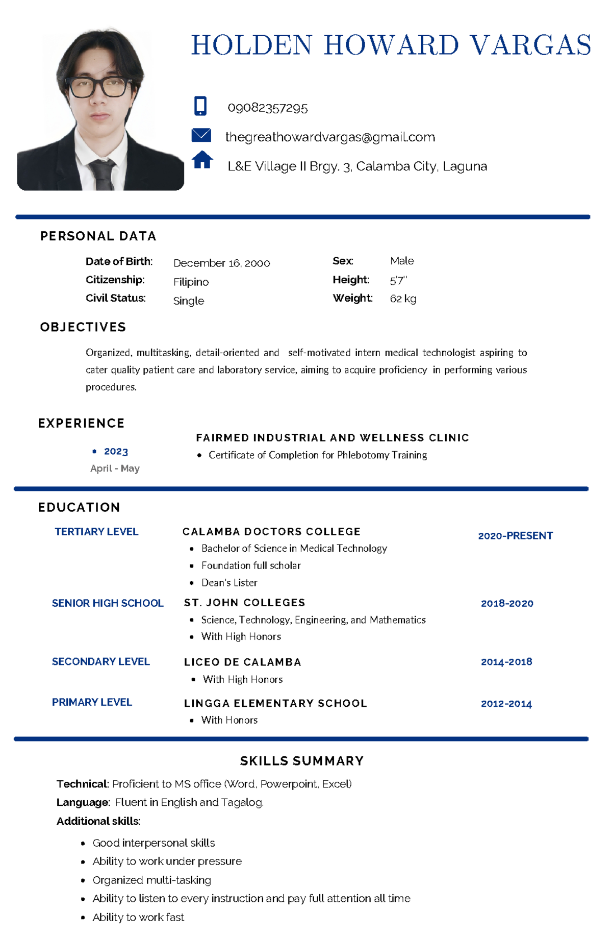 Resume - OBJECTIVES Organized, multitasking, detail-oriented and self ...