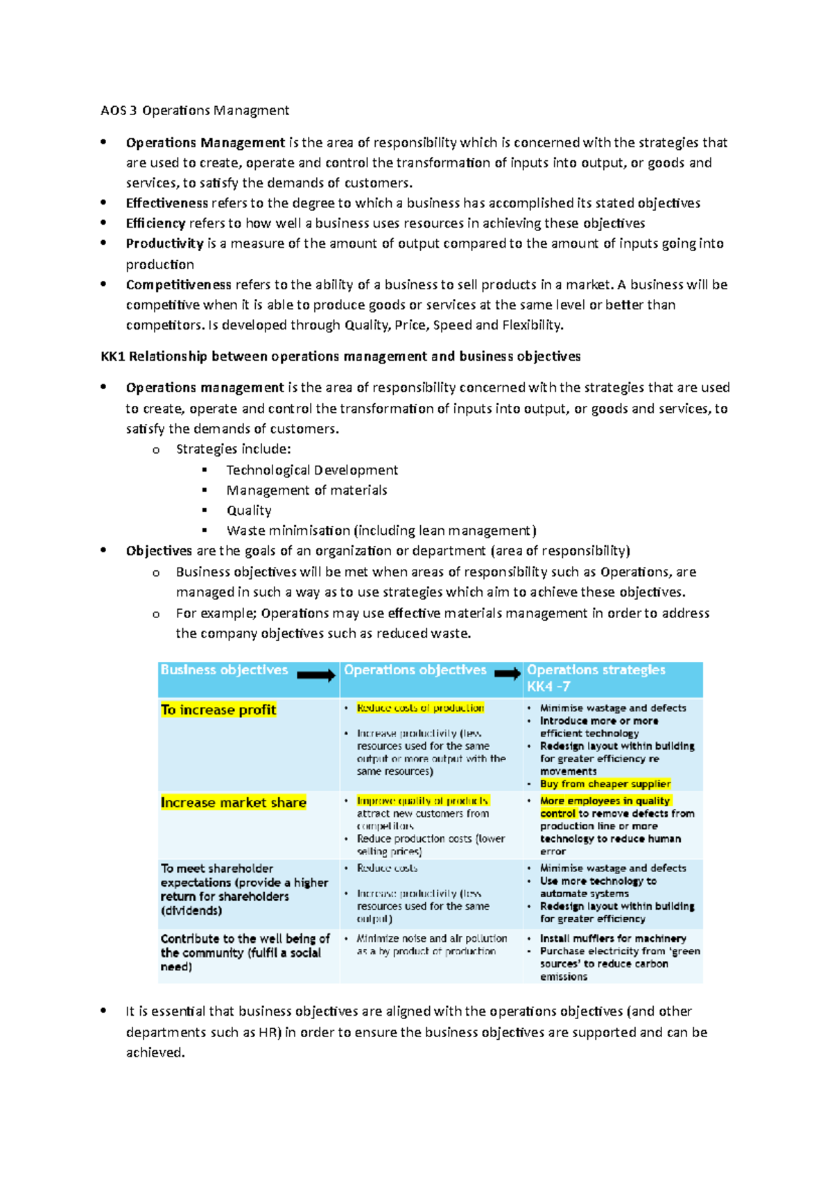 AOS 3 Operations Managment - AOS 3 Operations Managment Operations ...