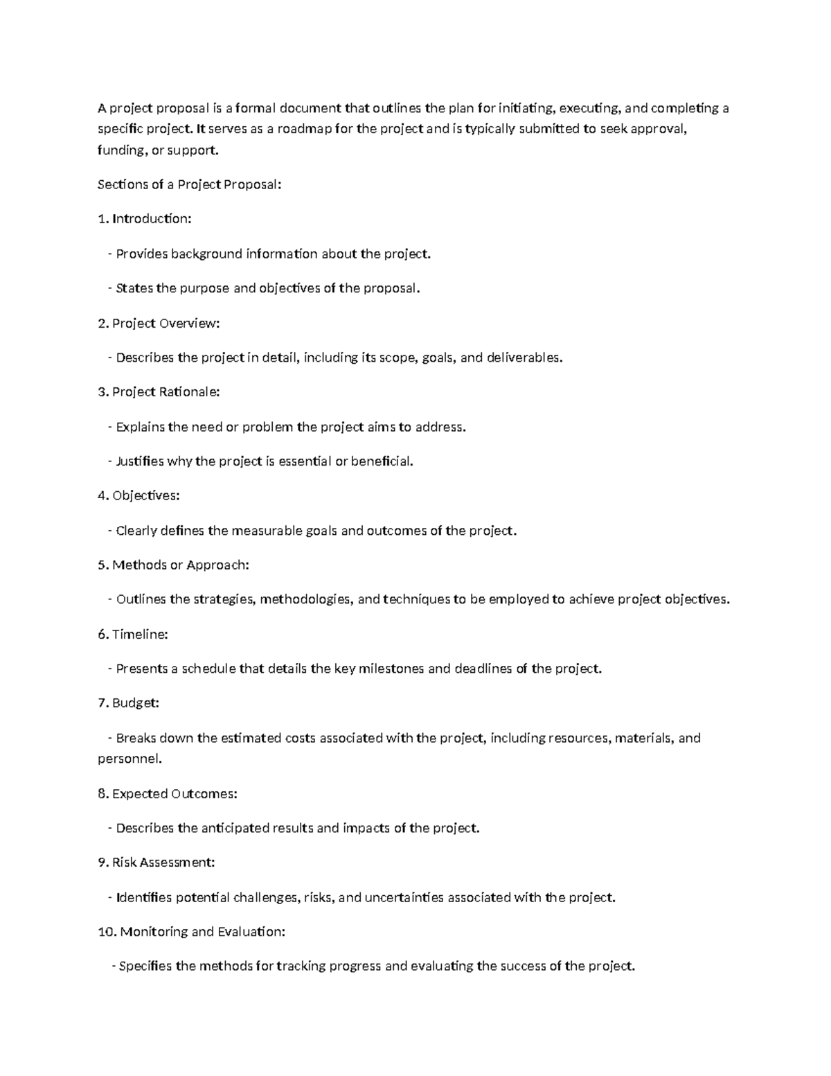 A project propo-WPS Office - A project proposal is a formal document ...