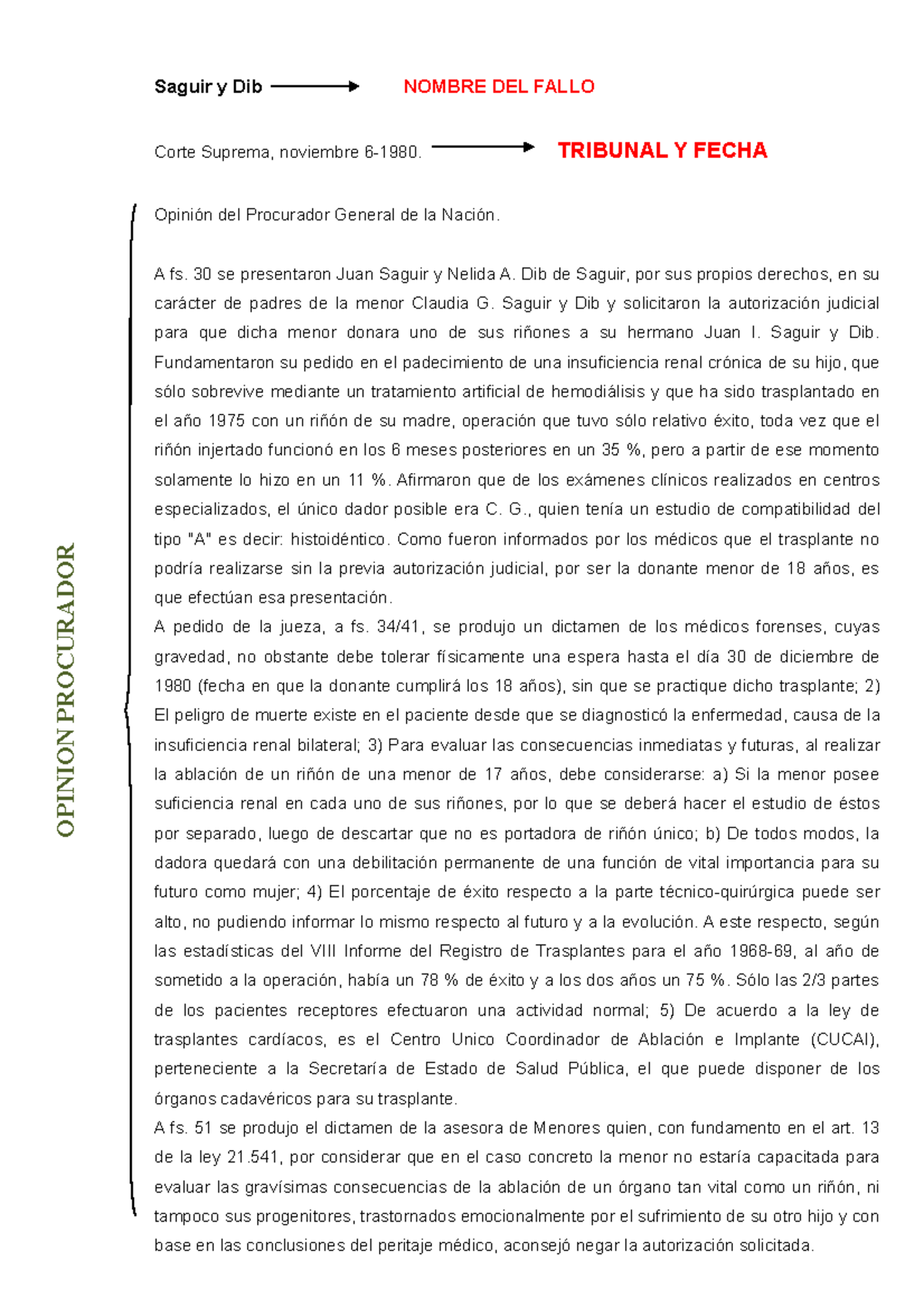 Jurisprudencia Fallo - Saguir Y Dib NOMBRE DEL FALLO Corte Suprema ...