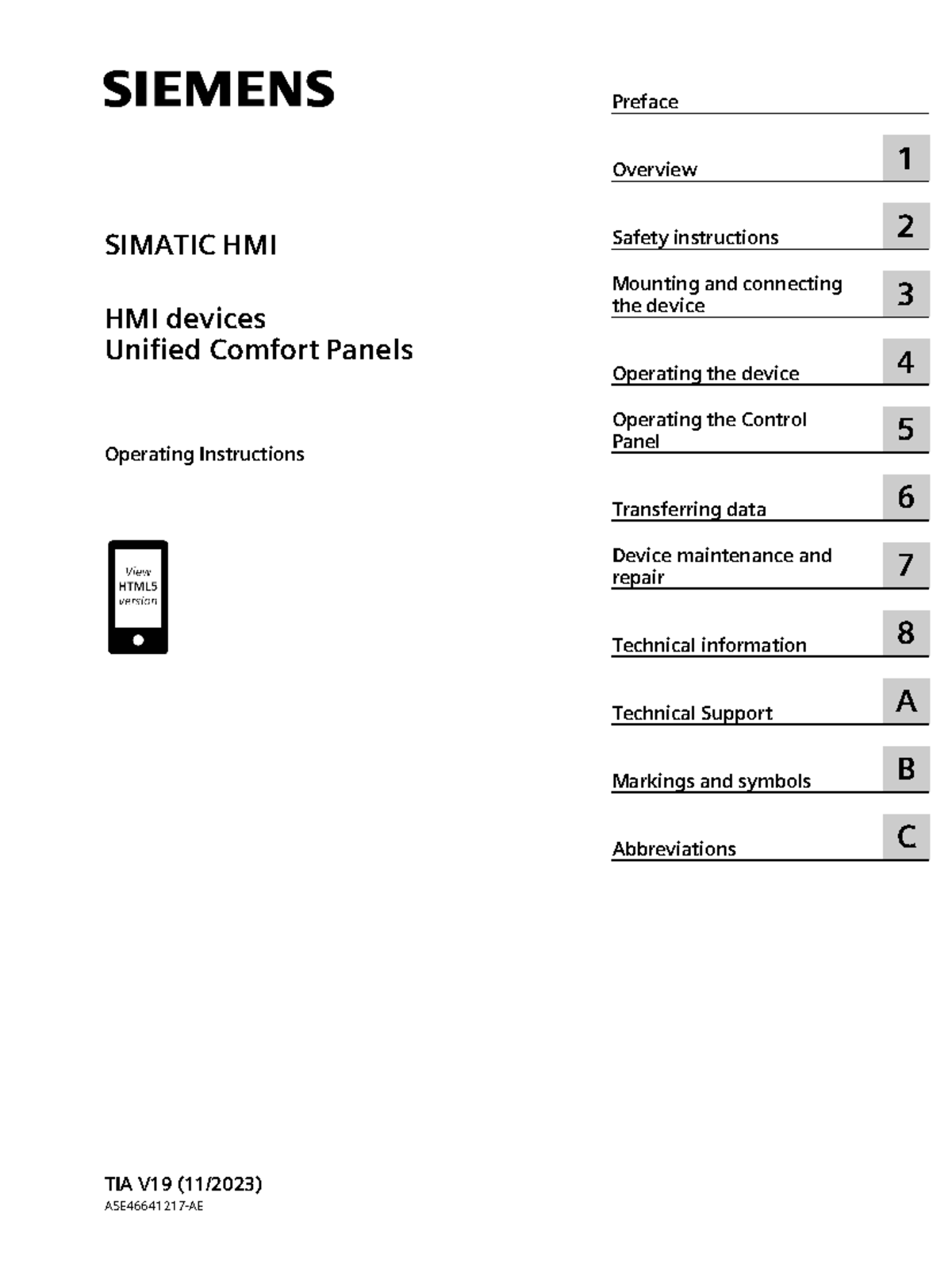 HWUnified Comfort Panelsen US en-US - Unified Comfort Panels SIMATIC ...