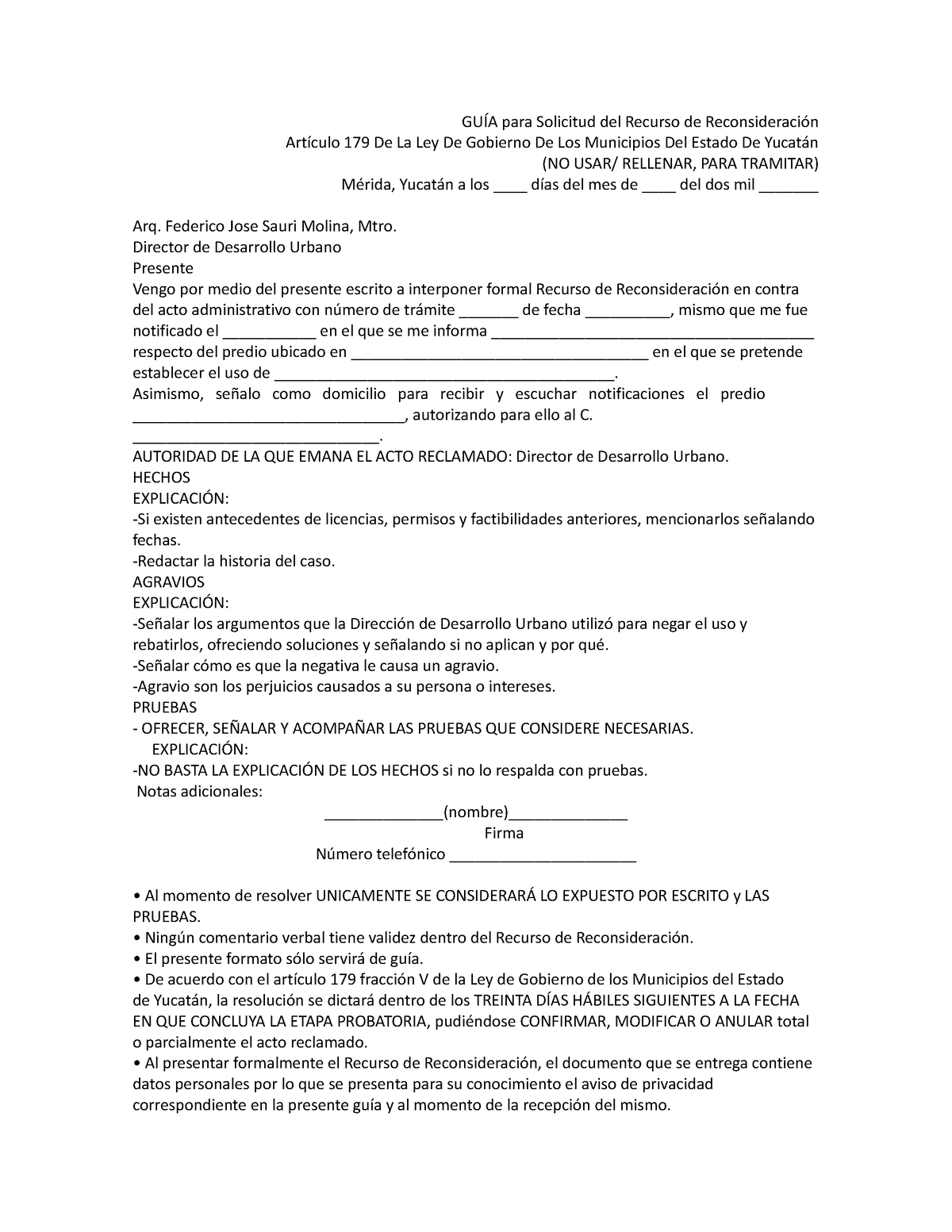 Documento (19) - recurso modelo - GUÍA para Solicitud del Recurso de ...