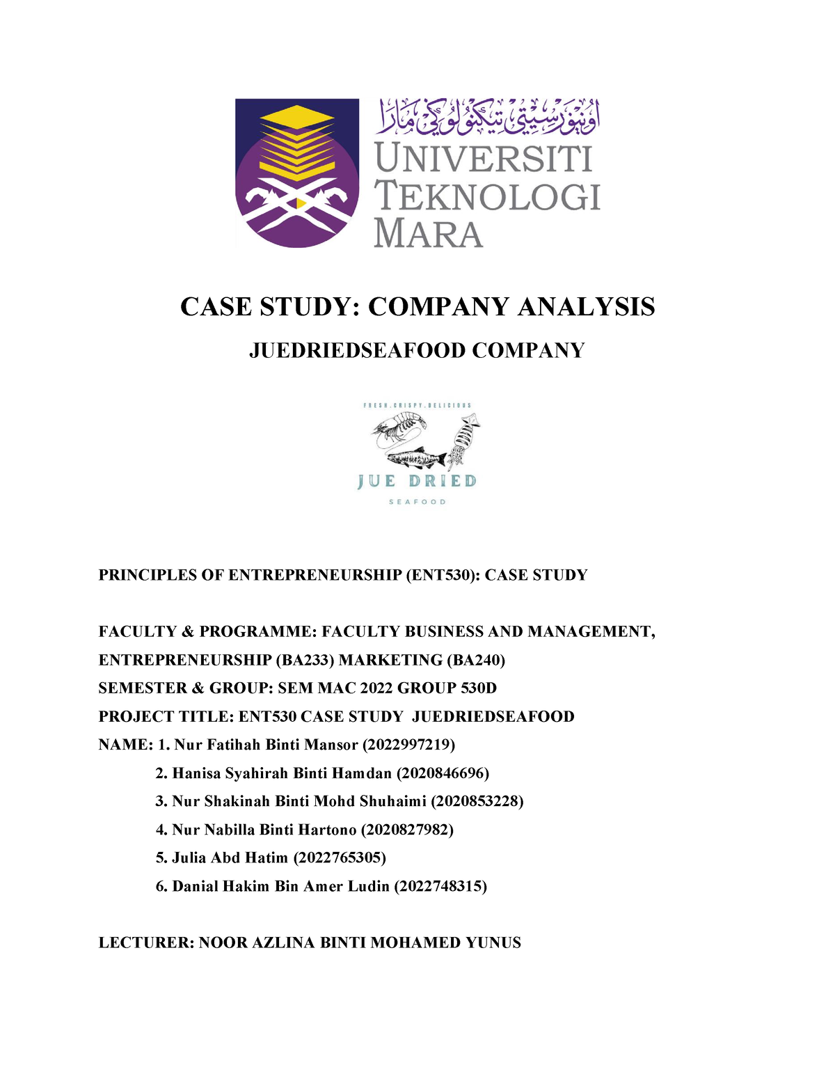 conclusion case study ent530