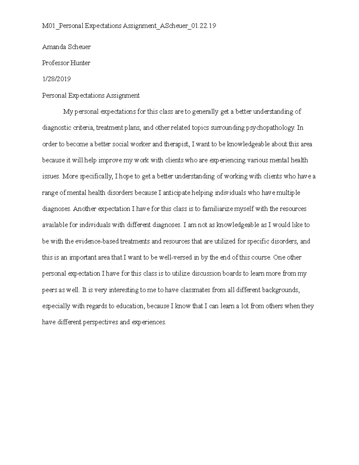 M01 Personal Expectations Assignment 01 - M01_Personal Expectations ...