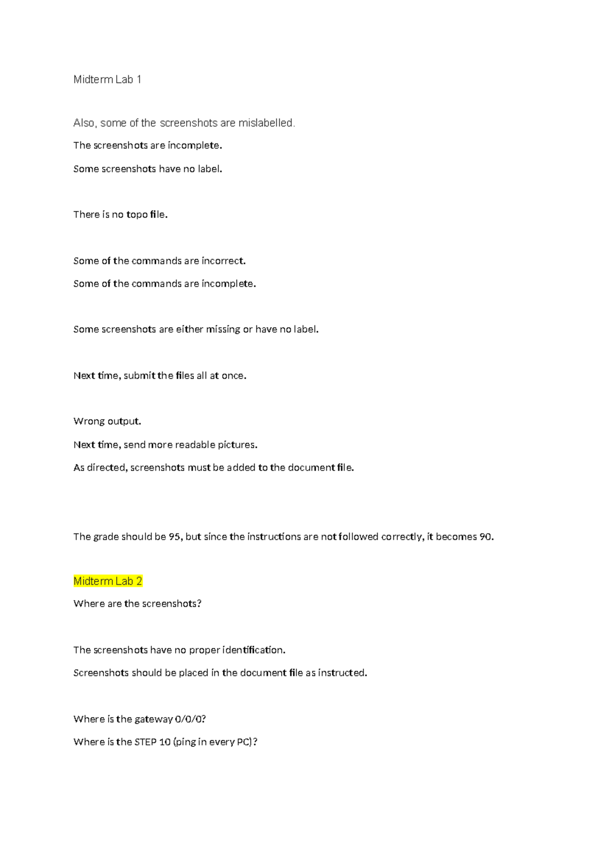 Midterm Lab 1 a nd 2 Net Tech - Midterm Lab 1 Also, some of the ...
