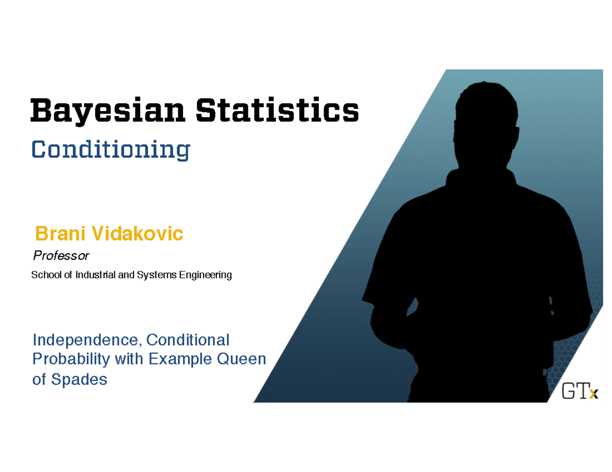 3.2-3.3 Conditioning - lecture note - Bayesian Statistics Brani ...