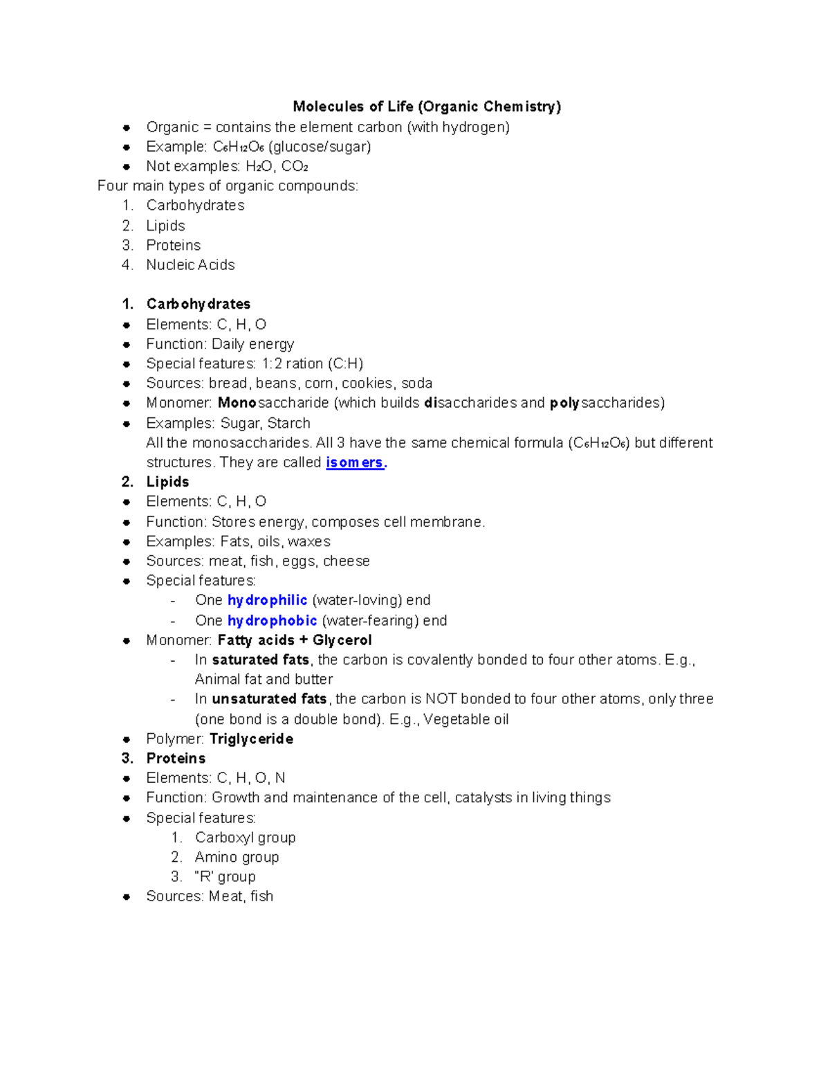 Molecules of Life Chemistry)e,wh udfi3eqwyoyf er Molecules
