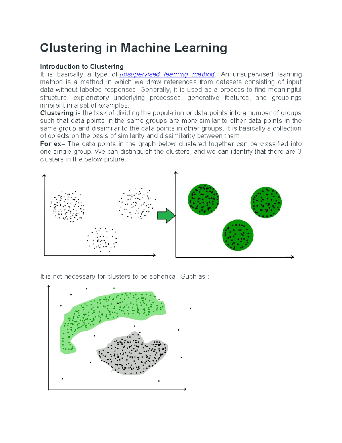 Machine Learning notes-unit-2 - Clustering in Machine Learning ...