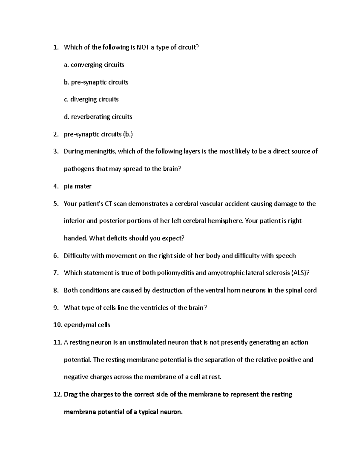 Busmgt 435 14 - notes - Which of the following is NOT a type of circuit ...