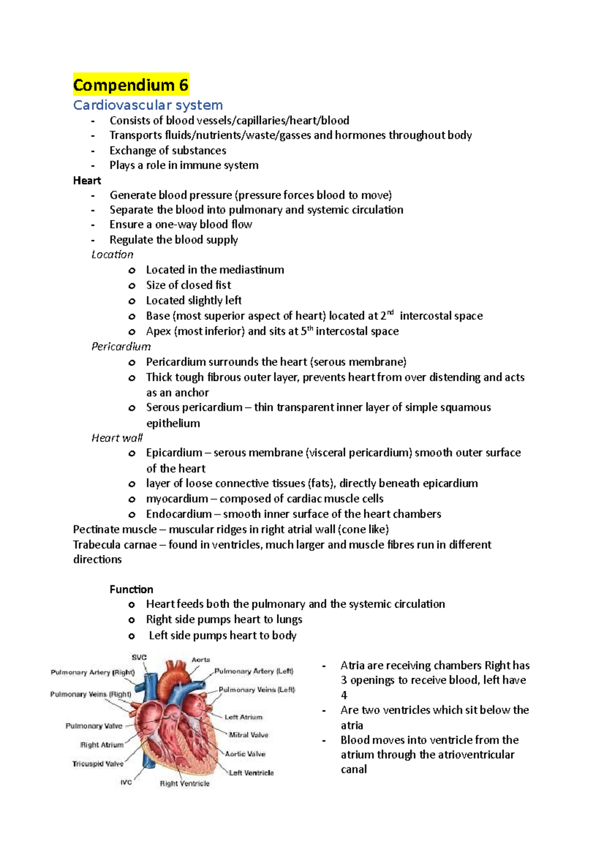 Compendium 6 - ilecture notes for compedium 6 HUMB1000 - 2022 ...