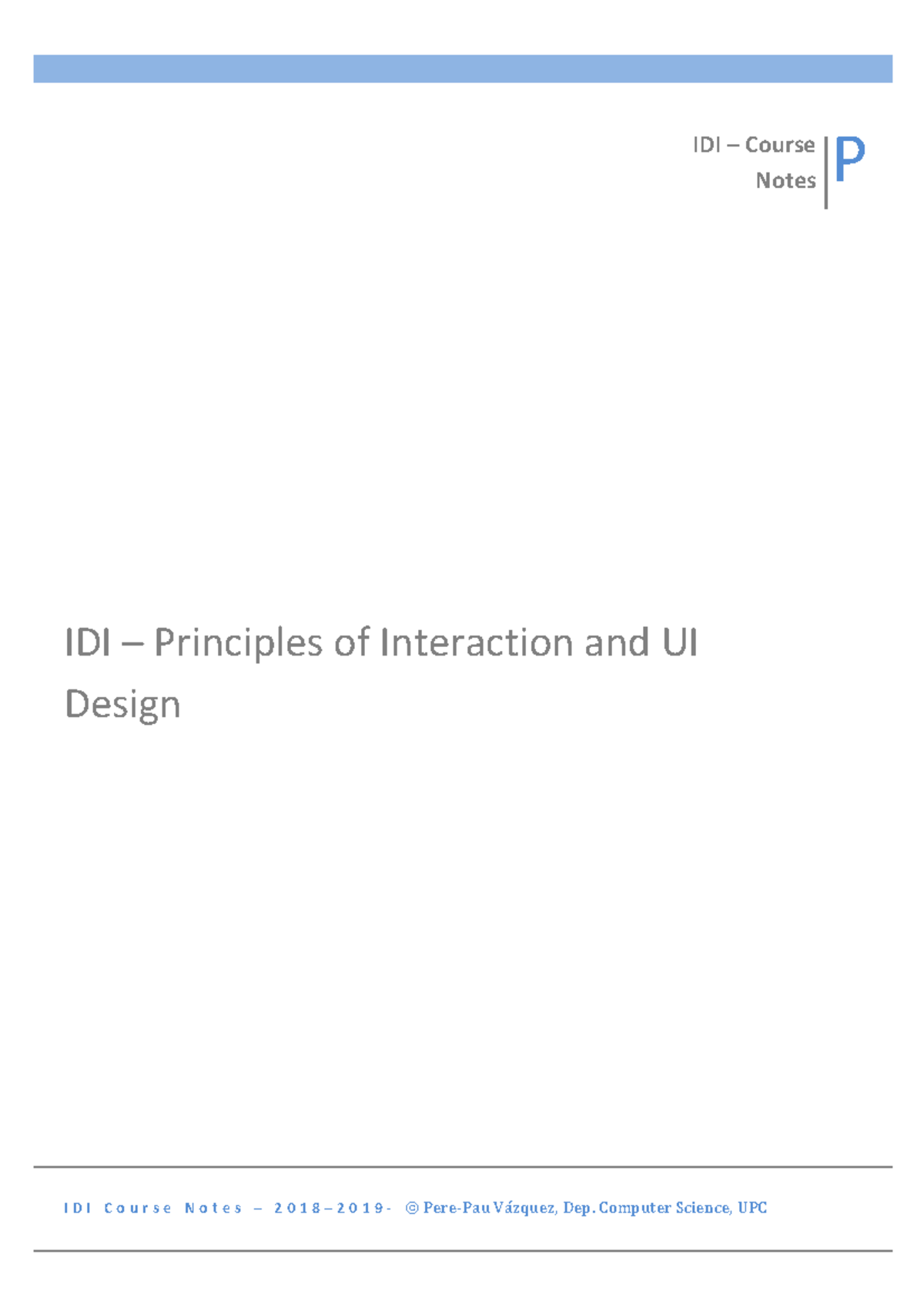 idi-apunts-1-2principles-on-interaction-and-design-2018-2019-i-d-i-c