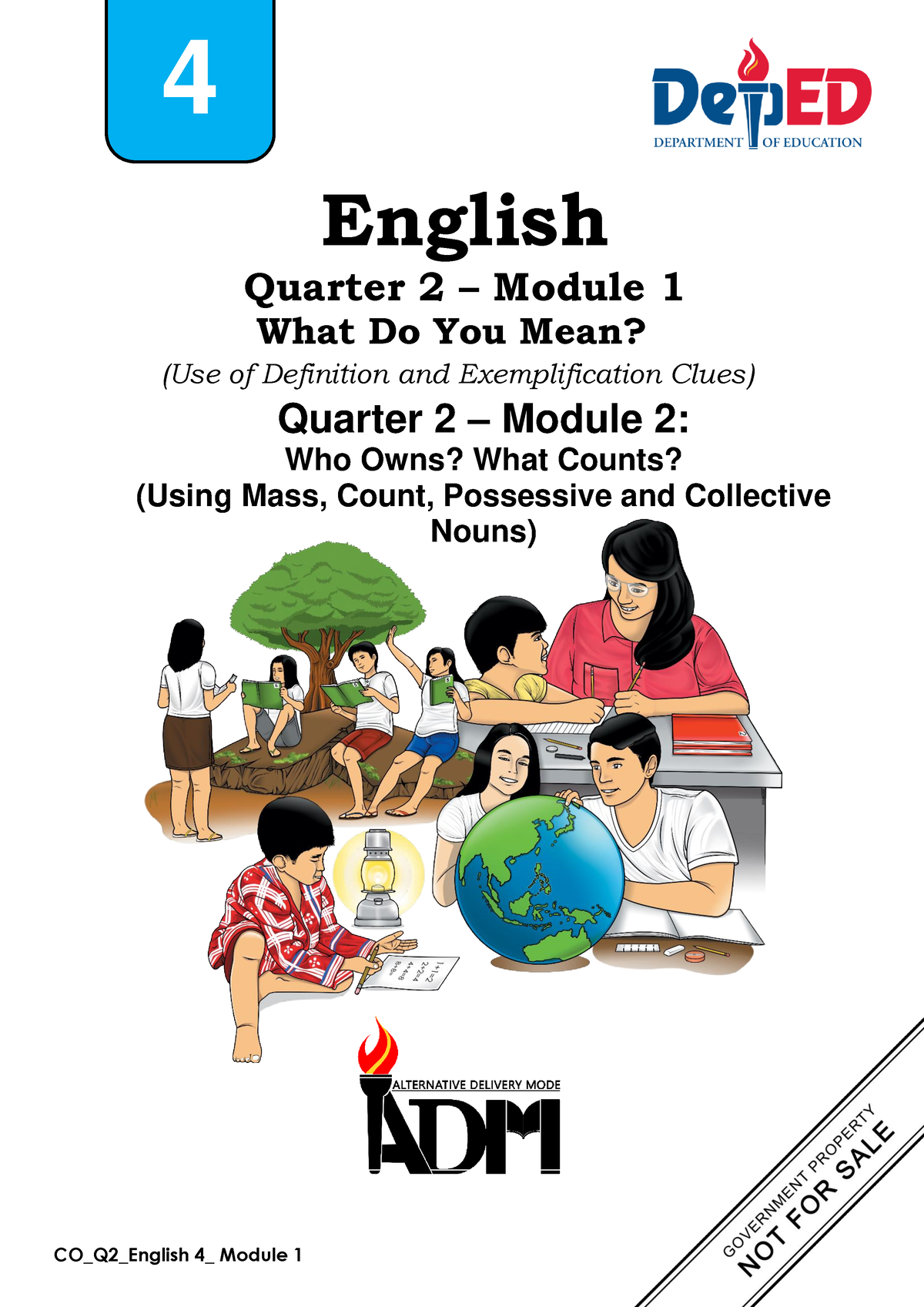 English 4 Q2 Module 1 Module 2 - English Quarter 2 – Module 1 What Do ...