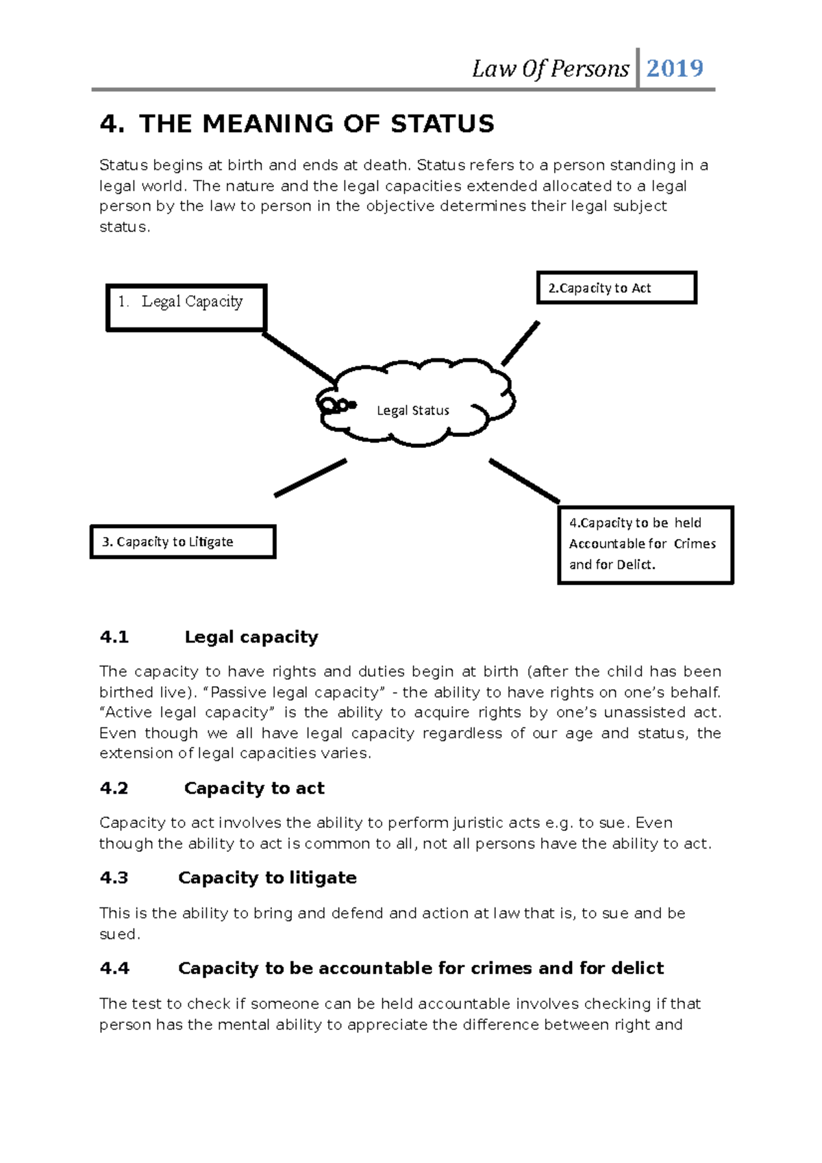 Status Meaning In English