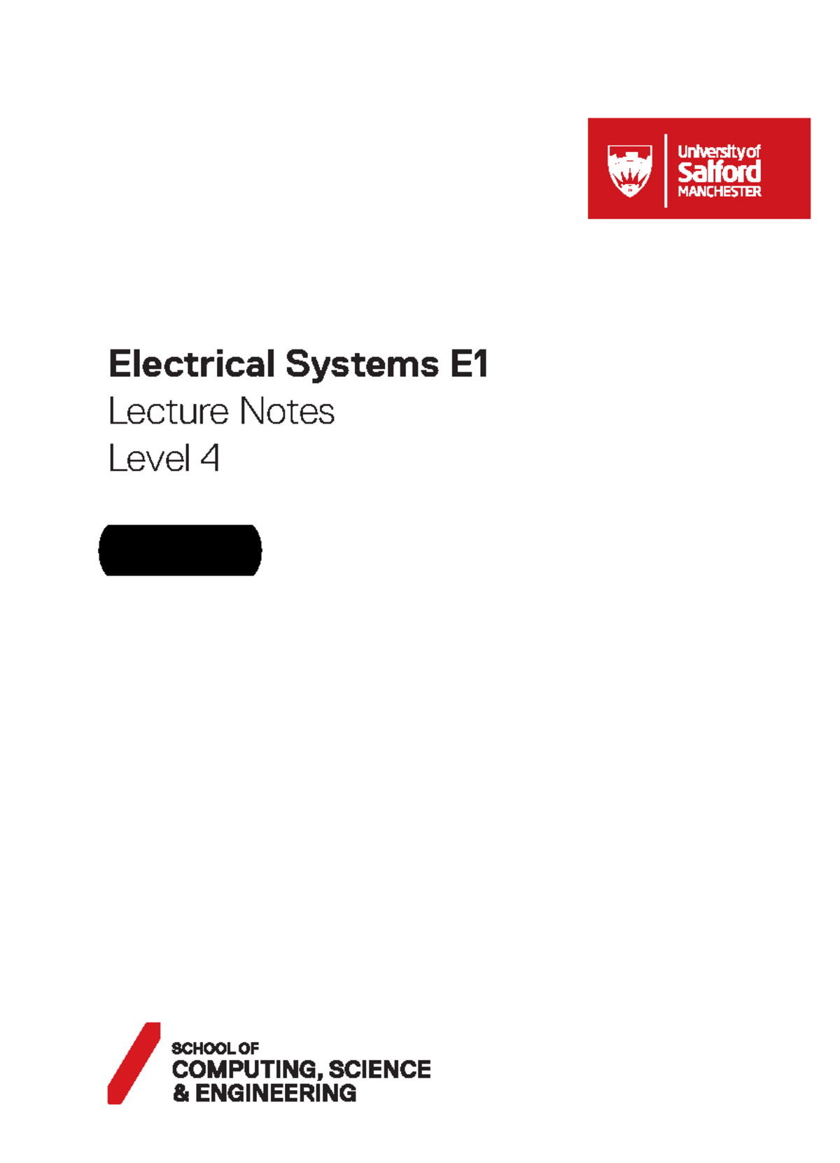Electrical Systems Studocu