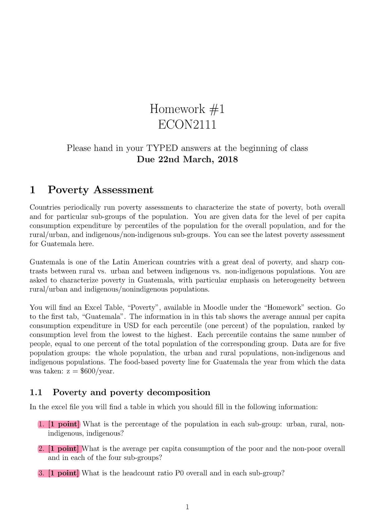 eco 218 home assignment answers