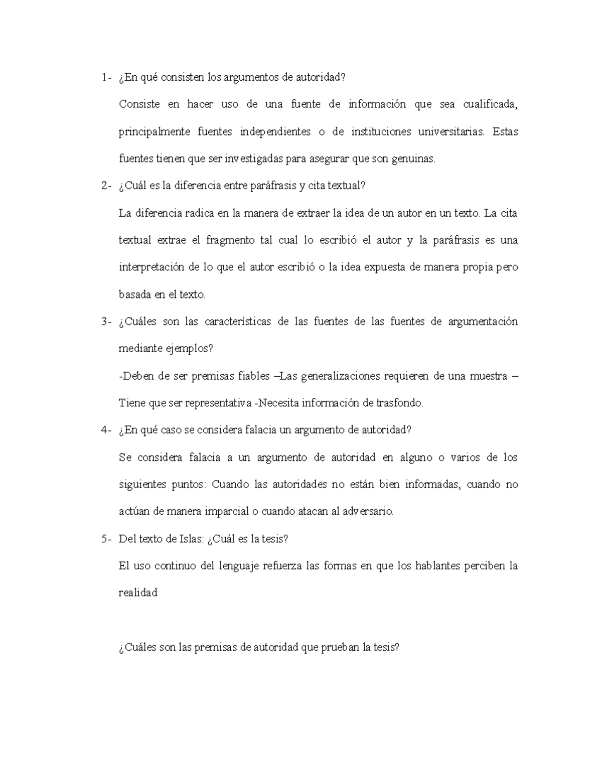 Argumentos De Autoridad 1 En Qu Consisten Los Argumentos De
