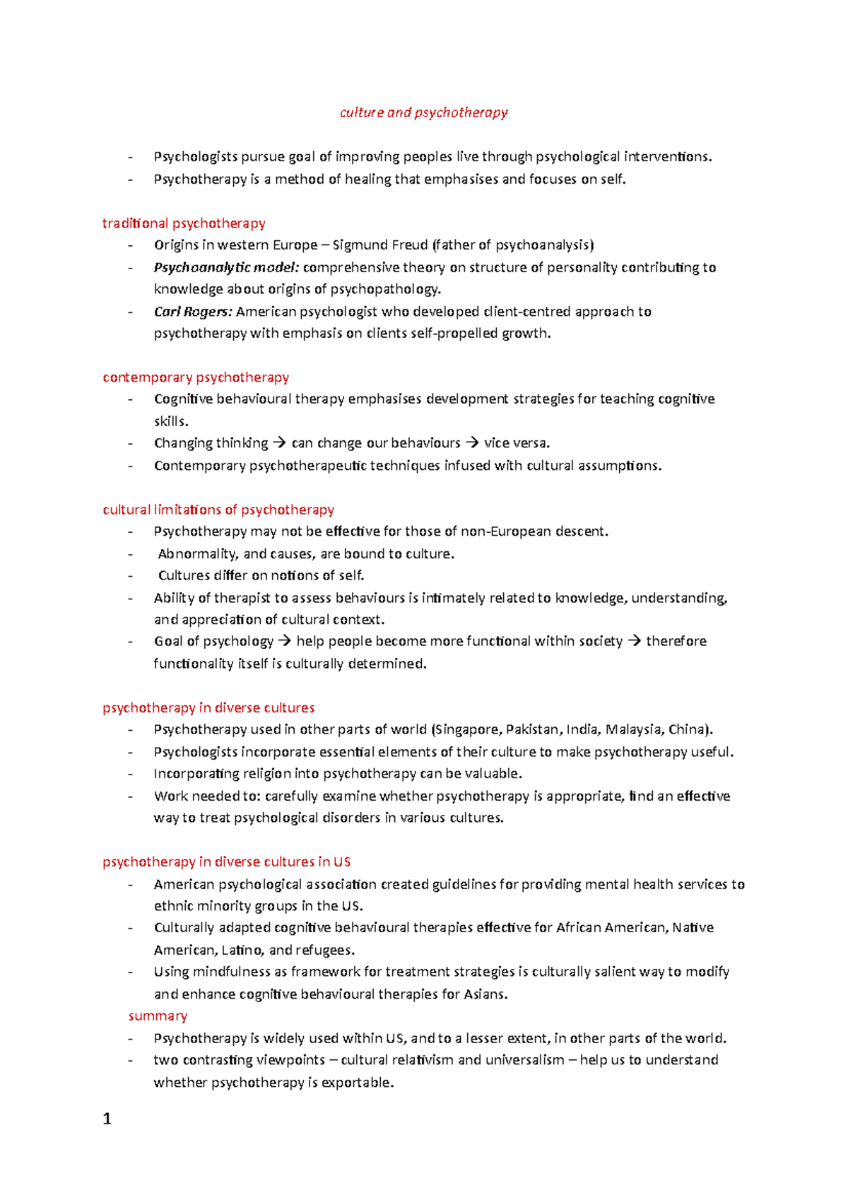 Culture and psychotherapy culture and psychotherapy Psychologists