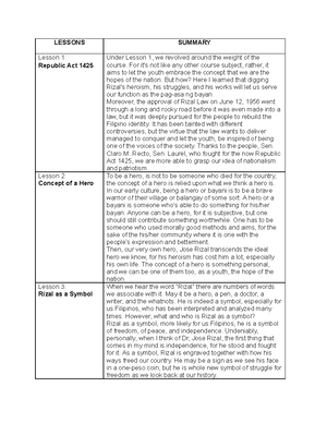 Lecture Notes Noli Me Tangere Part The Noli Me Tangere COMPRISING CHAPTERS And An