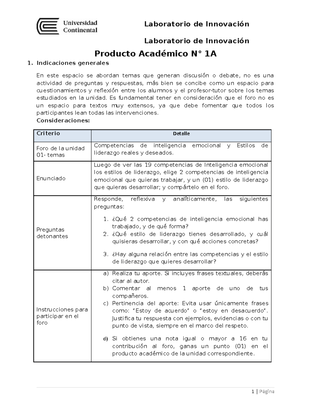 Pa1ab Producto Academico 01 Producto Académico N° 1a 1