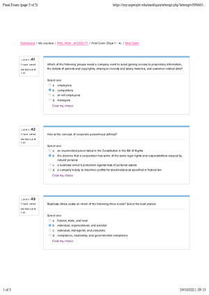 PHIL - PHIL Ethics And Social Responsibility Final Exam - Dashboard ...