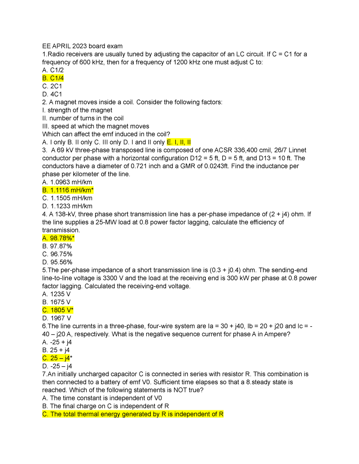 Ee-april-2023 09-58-23 - EE APRIL 2023 board exam 1 receivers are ...