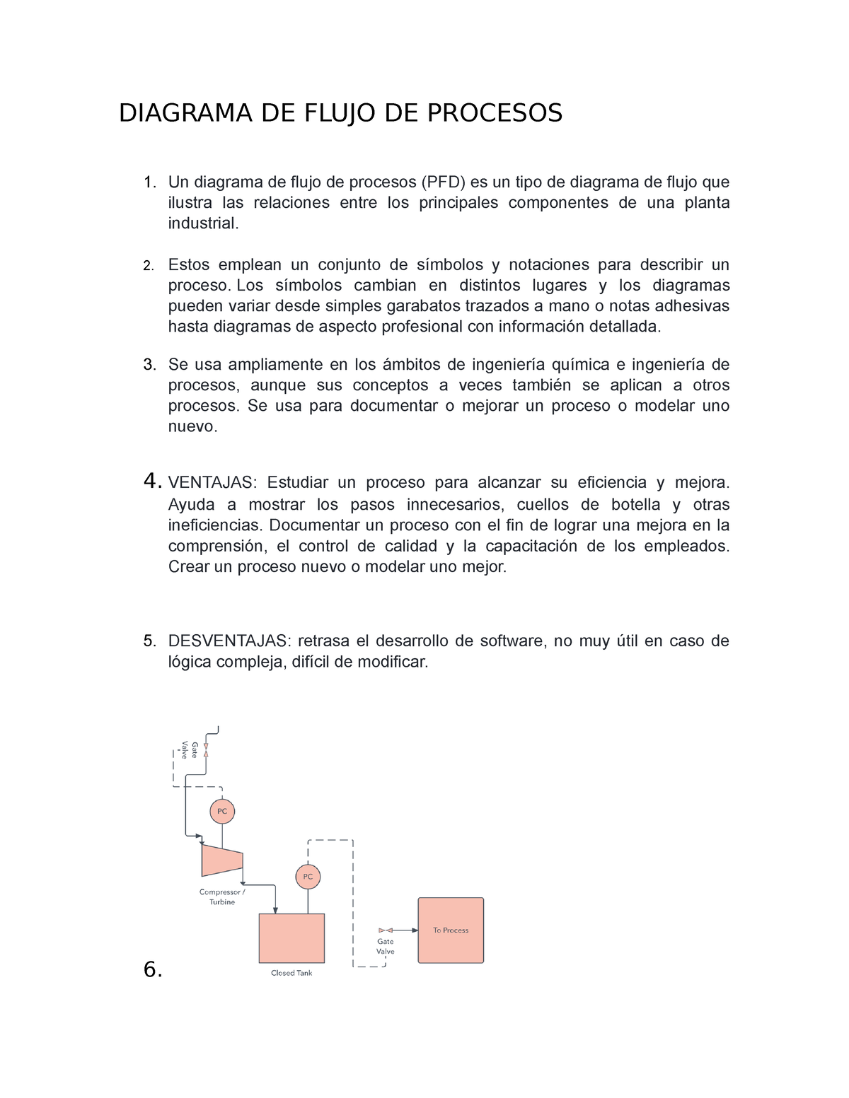 Diagrama DE Flujo DE Procesos - DIAGRAMA DE FLUJO DE PROCESOS Un diagrama  de flujo de procesos (PFD) - Studocu