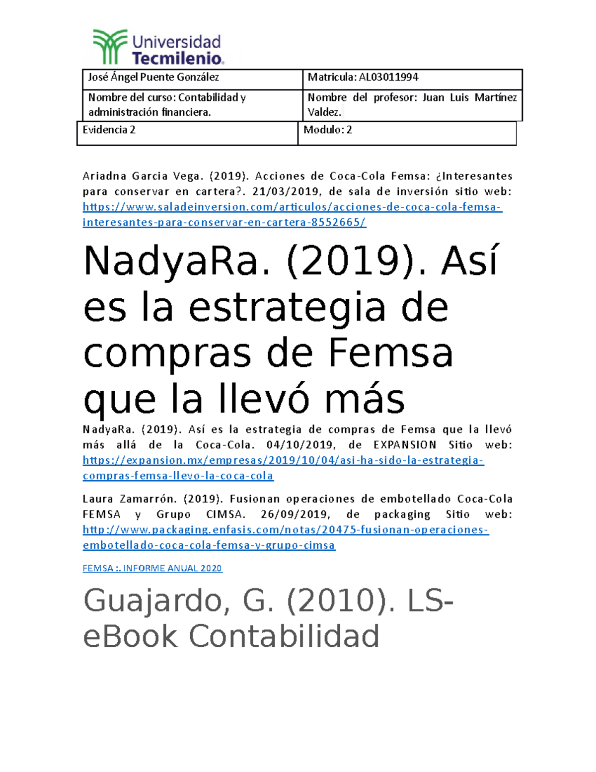 Evidencia 1 Contabilidad Y Administración Financiera - José Ángel ...