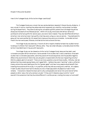 Chapter 3 Discussion Question - Chapter 3 Discussion Question How would ...