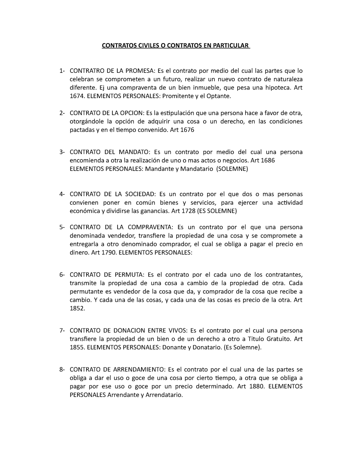 Contratos Civiles O Contratos En Particular Contratos Civiles O Contratos En Particular 1 2856