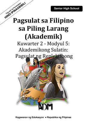 7 Q1 Filipino Sa Piling Larang (Akad) - 12 Filipino Sa Piling Larang ...