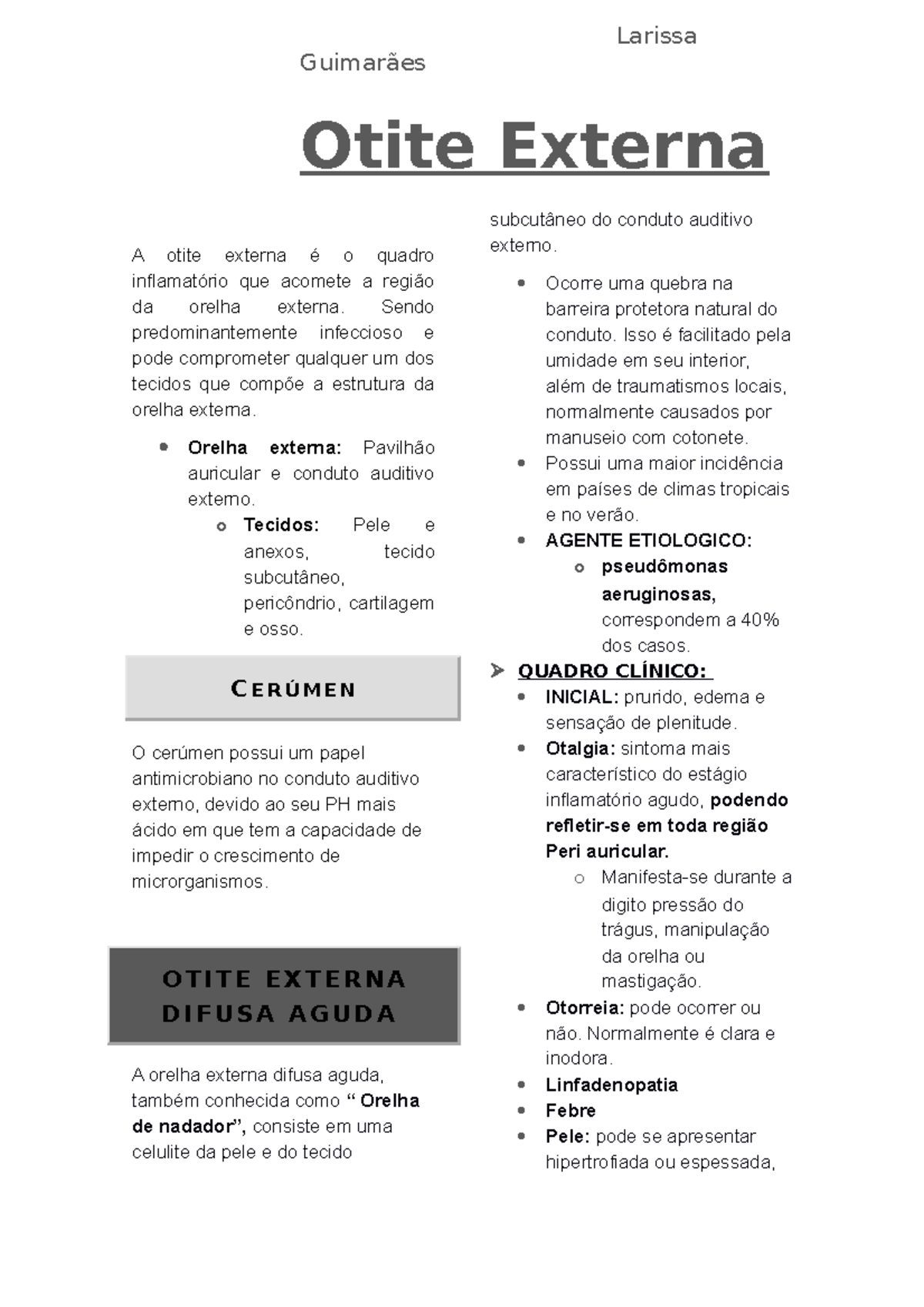 Otite Externa - Definição, diagnostico e tratamento ...