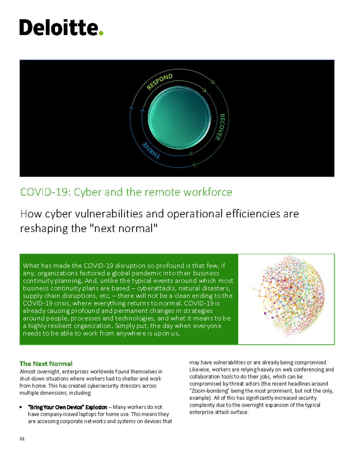 Gx covid 19 cyber and the remote workforce - 01 COVID-19: Cyber and the ...
