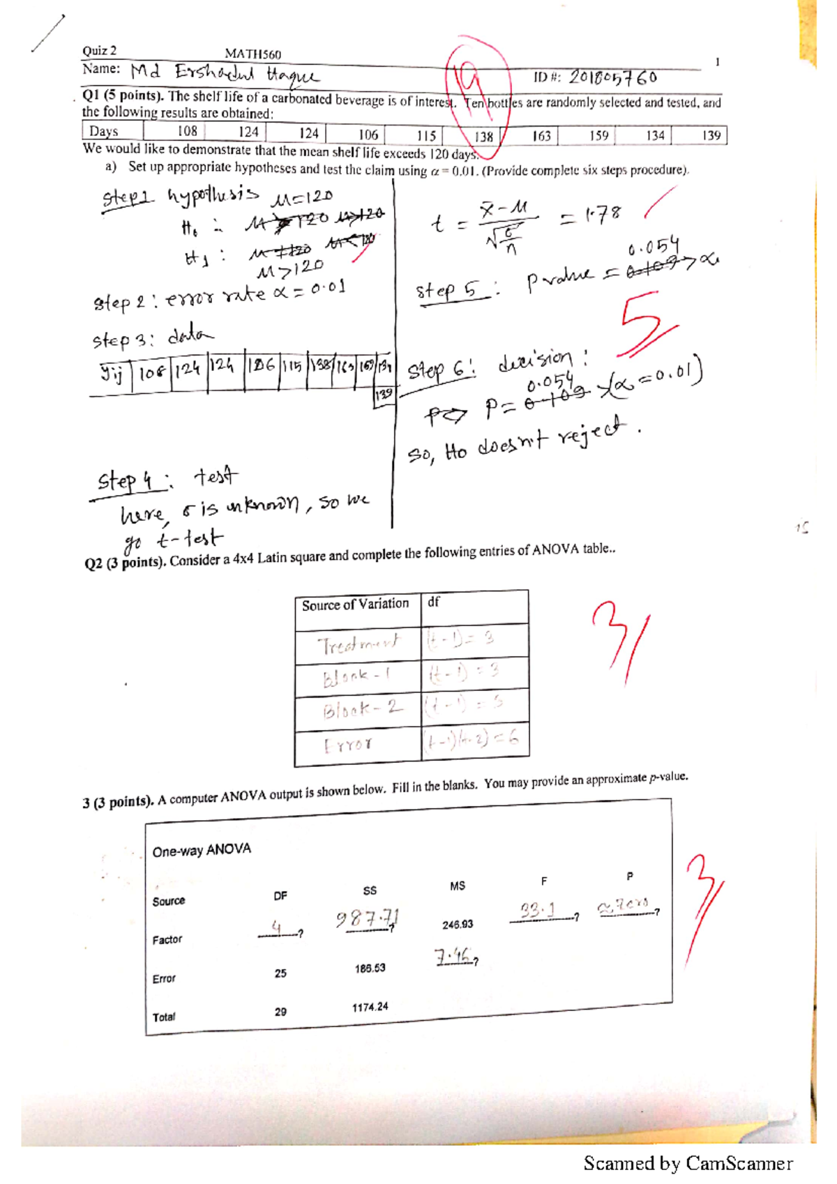 Quiz 2 Solution - Statics for Engineering - Scanned by CamScanner ...