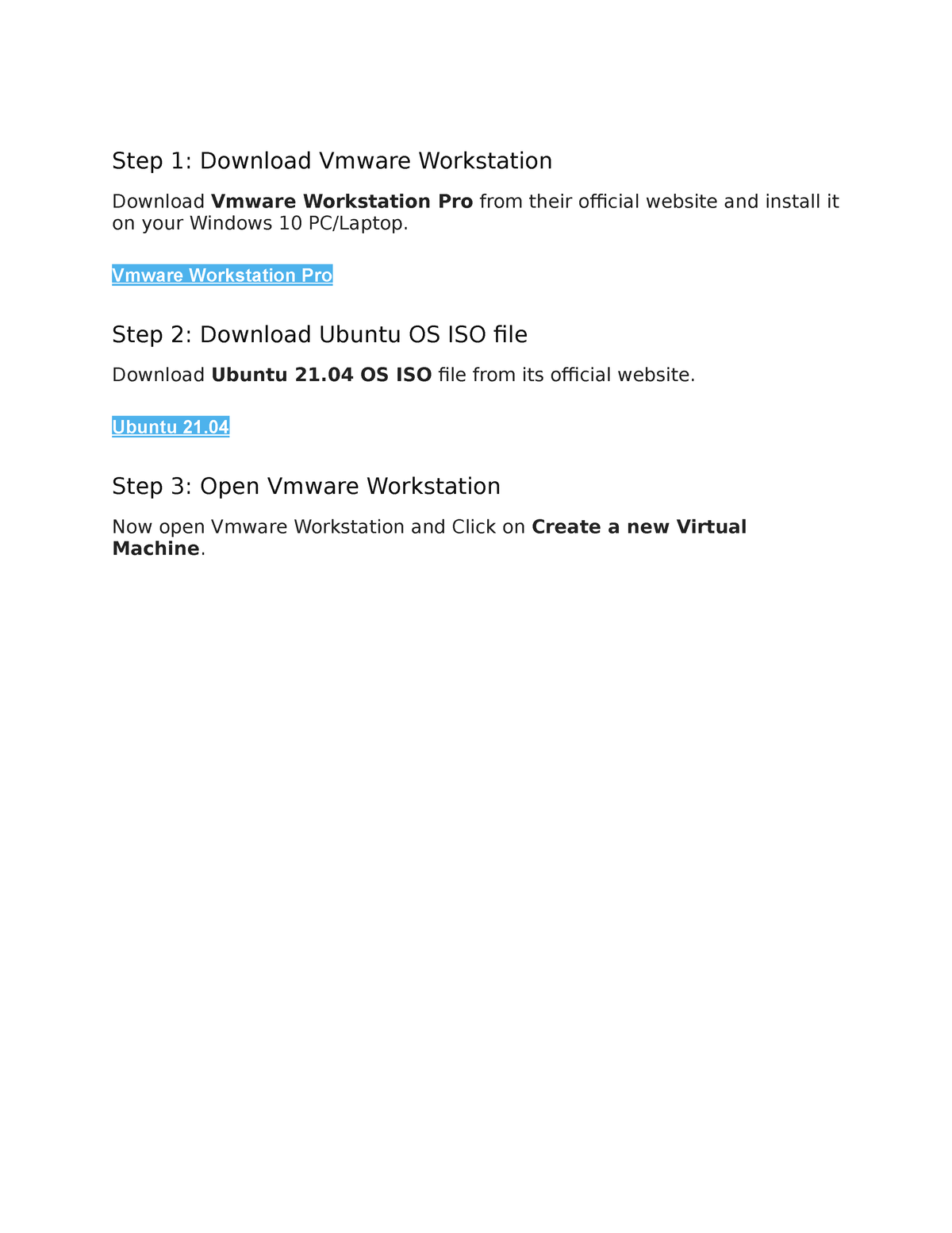 vmware workstation documentation download