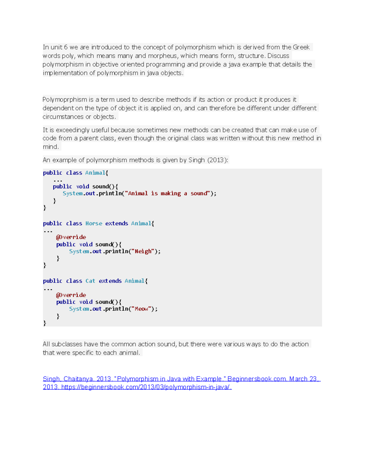 Discussion Forum Unit 6 - In unit 6 we are introduced to the concept of ...
