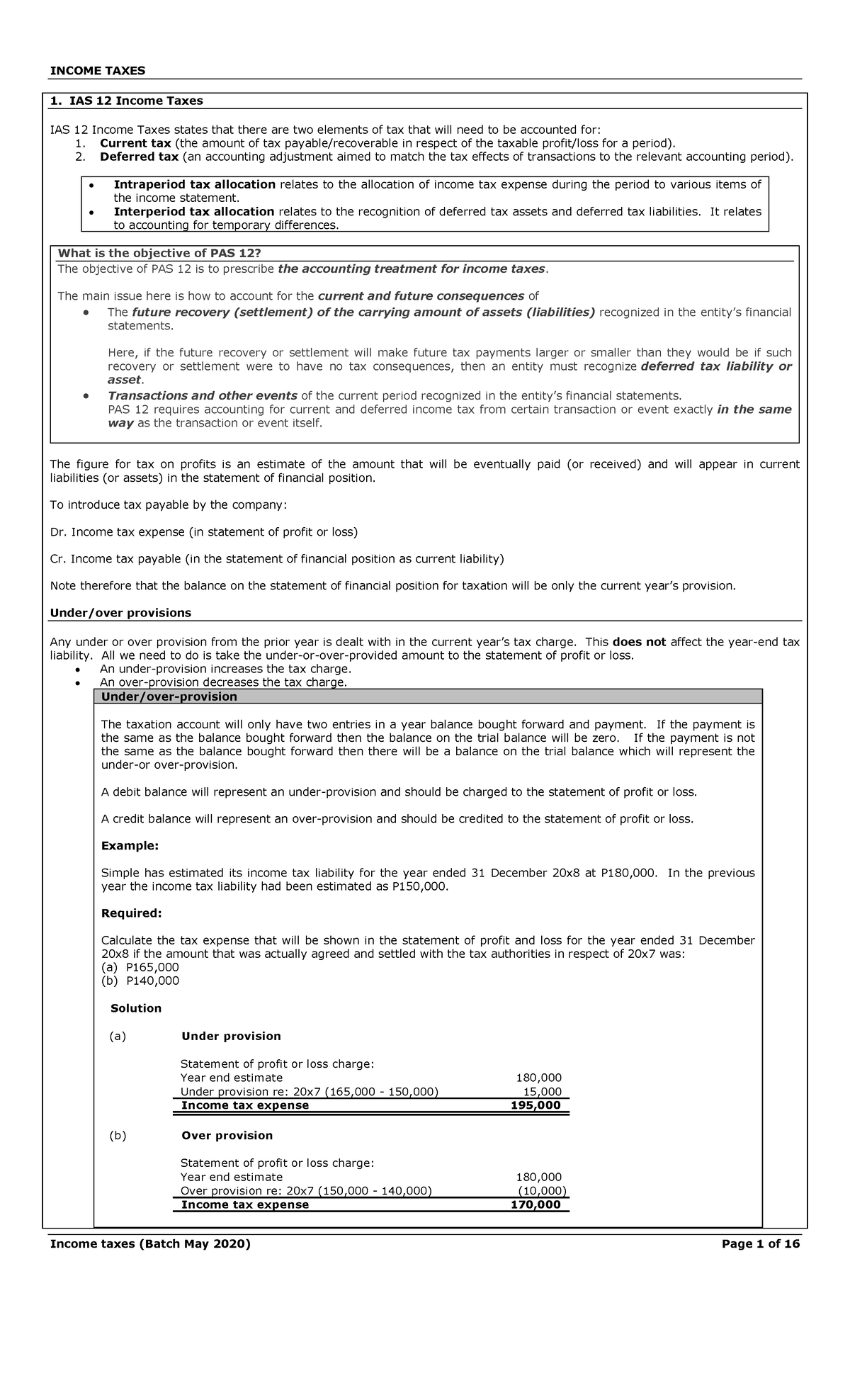 acctg-income-taxes-reviewer-income-taxes-1-ias-12-income-taxes-ias