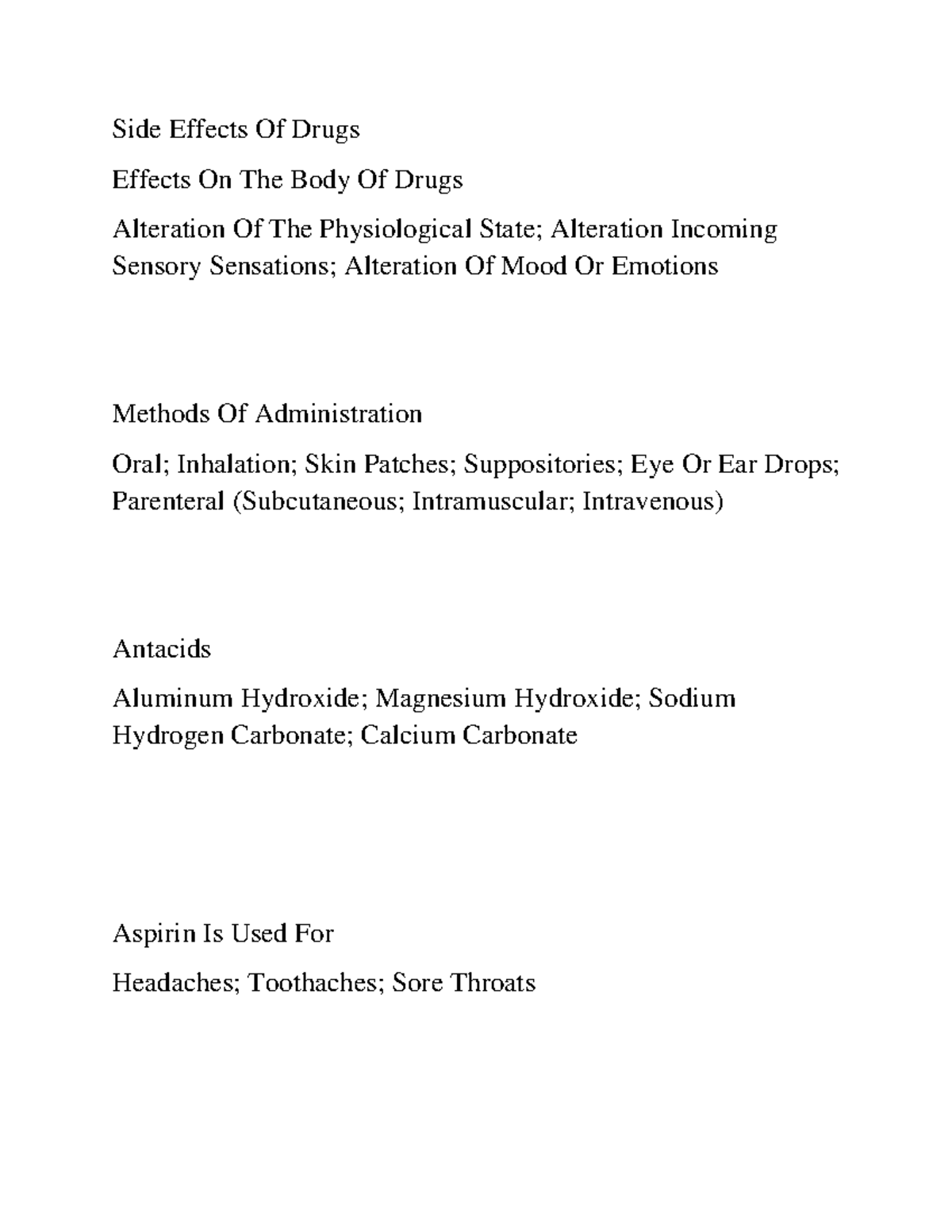 Side Effects Of Drugs Side Effects Of Drugs Effects On The Body Of