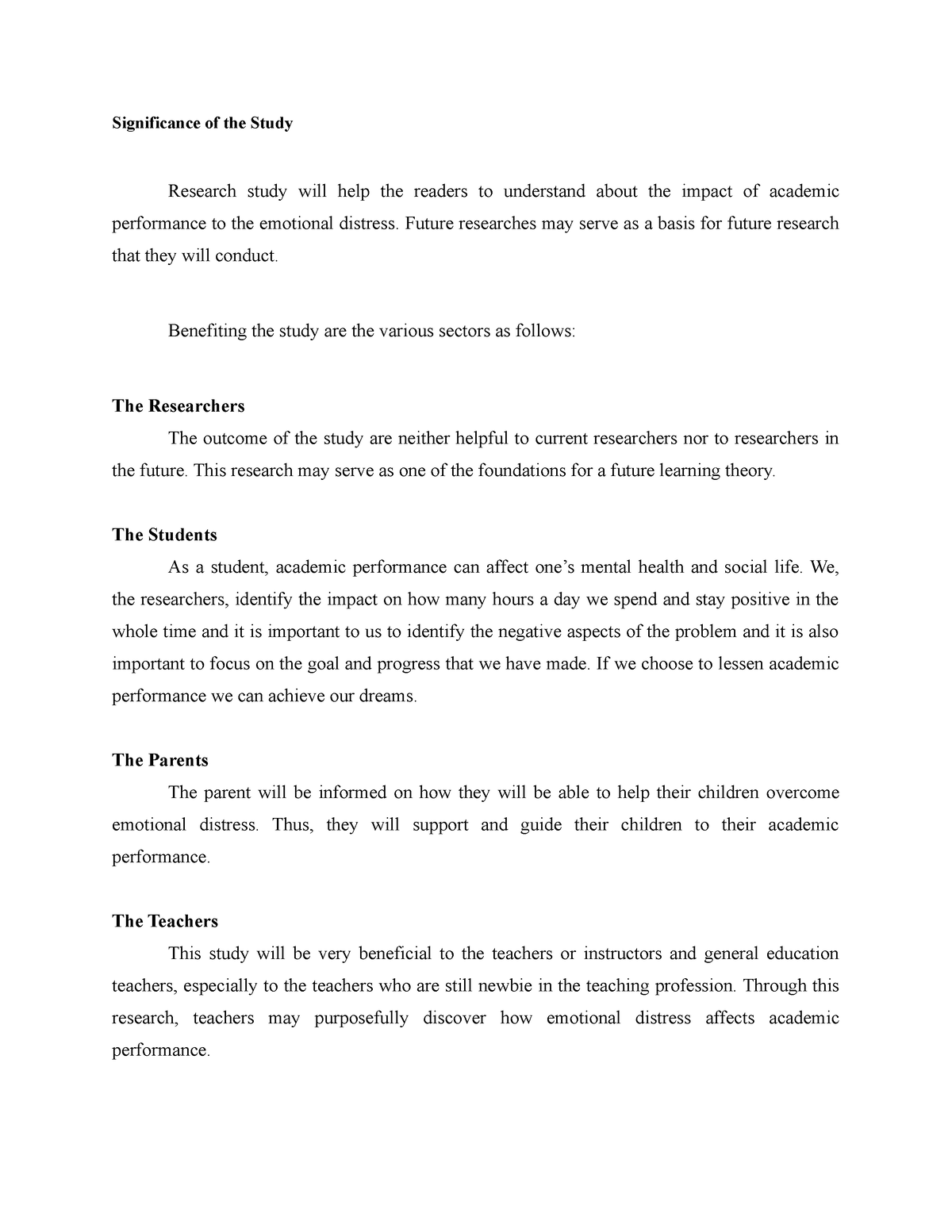 Significance Of The Study Significance Of The Study Research Study   Thumb 1200 1553 