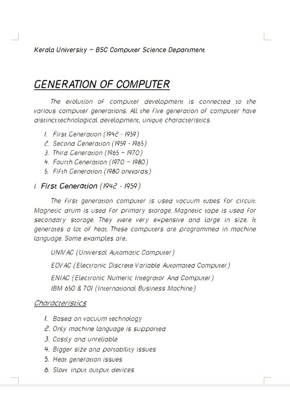 generation of computer assignment pdf