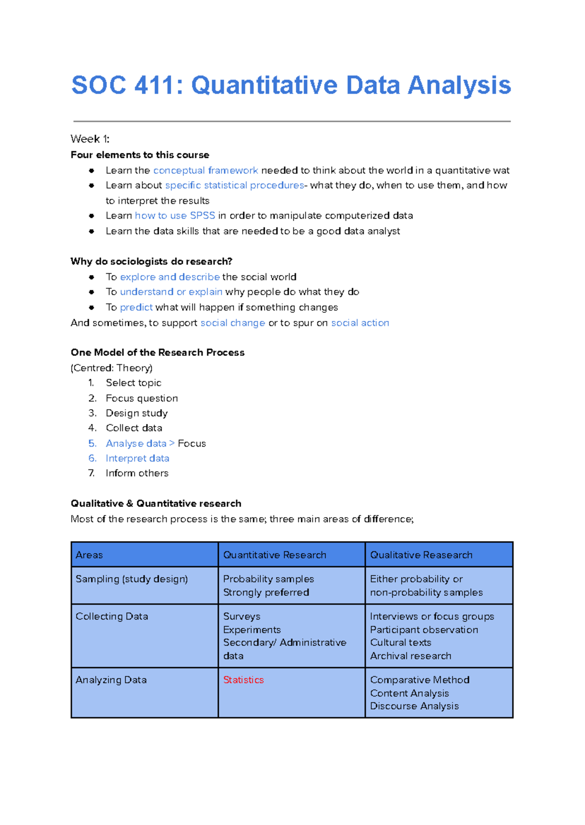 SOC 411 W1-5 - Week 1-5 - SOC 411: Quantitative Data Analysis Week 1 ...