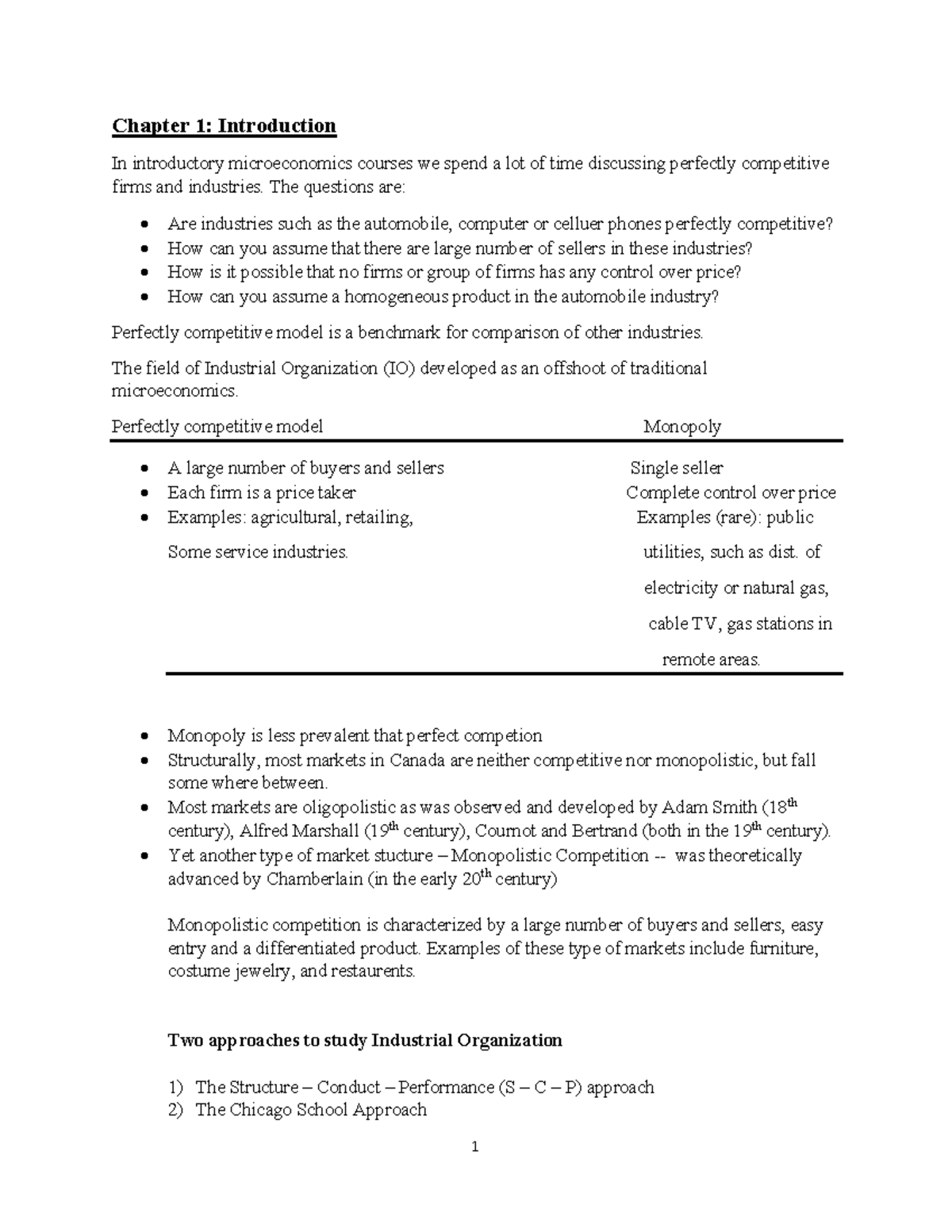 ECO3139 A - Notes Chapters 1 - 5 1 - Chapter 1: Introduction In ...