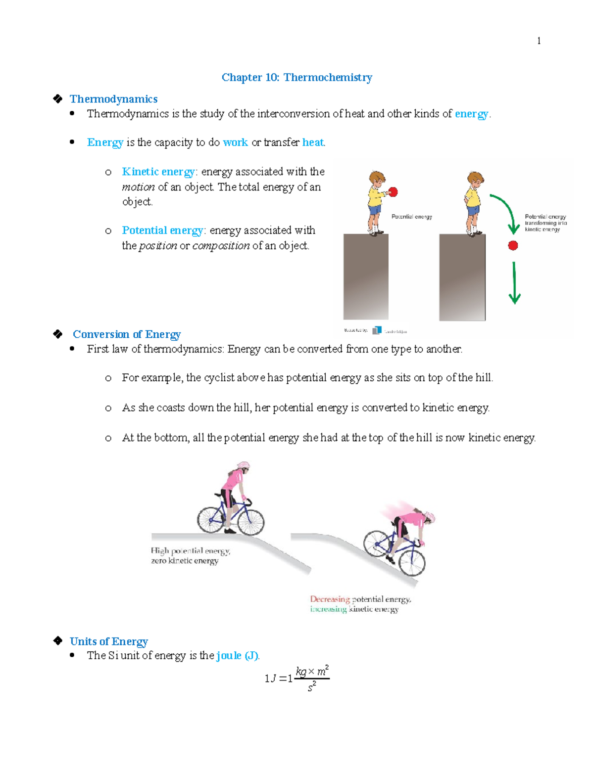 General ChemistryChapter 10 Thermochemistry Note Chapter 10