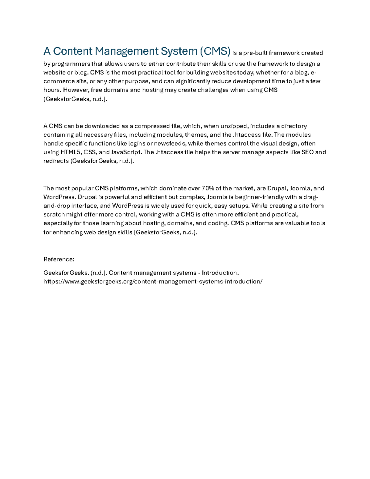 Content Management System - CMS is the most practical tool for building ...