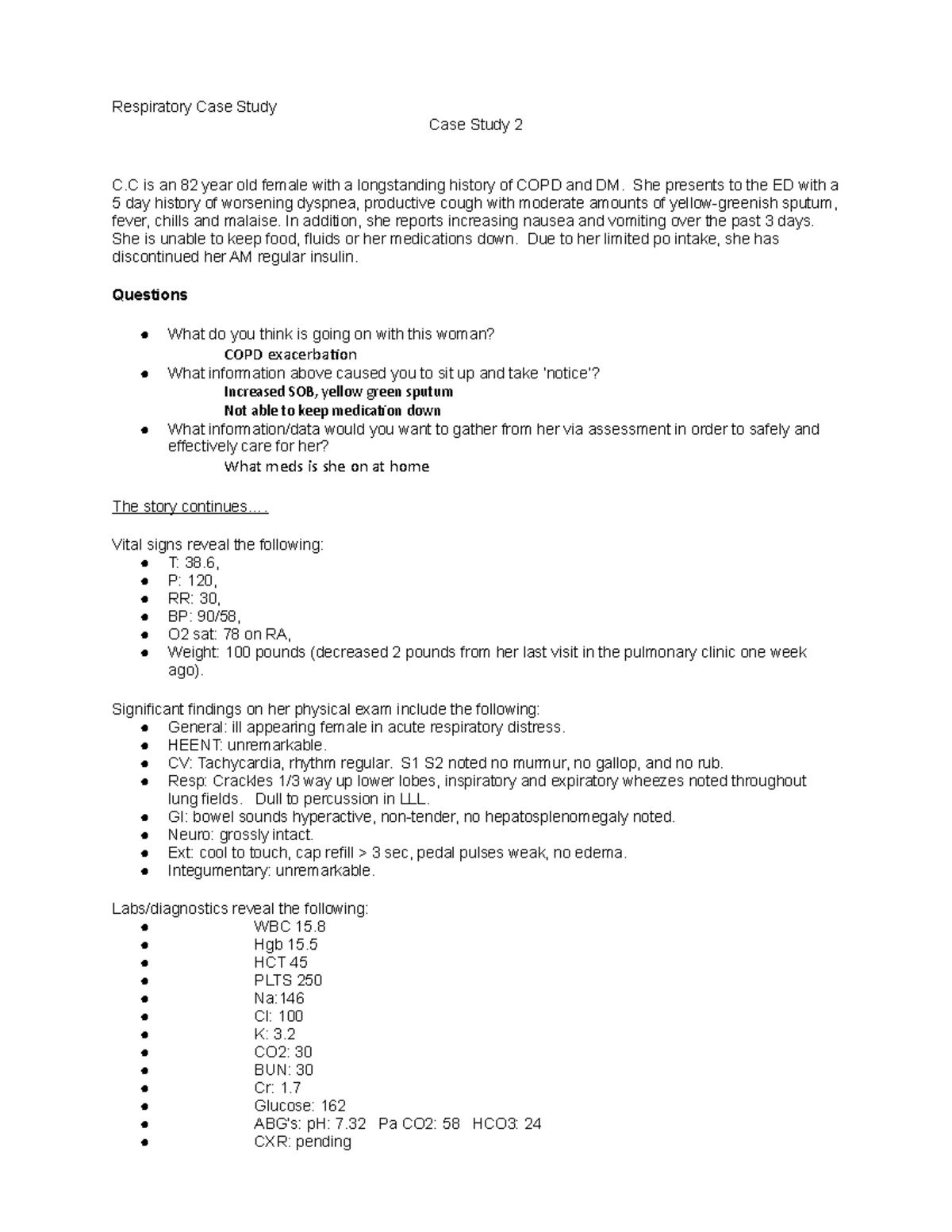 case study for respiratory therapy