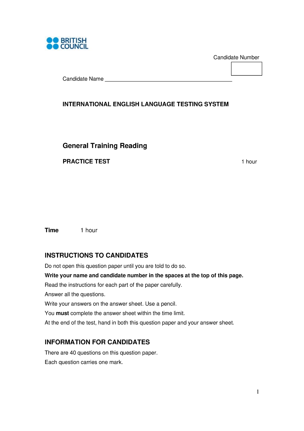 ielts-general-reading-practice-4-candidate-number-candidate-name