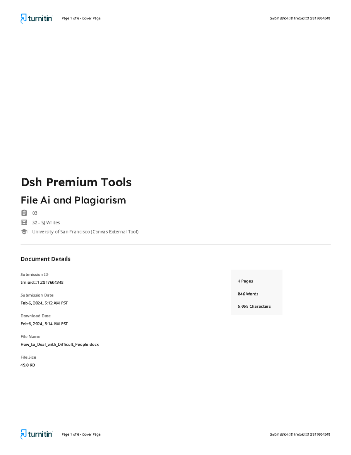 How to Deal with Difficult People University of San Francisco (Canvas