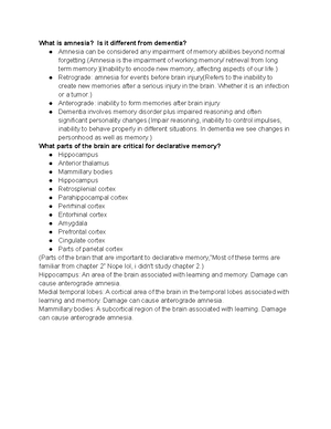 EXAM 3 Lecture Notes - 11/18: Lecture 20 – False Memory False memory ...