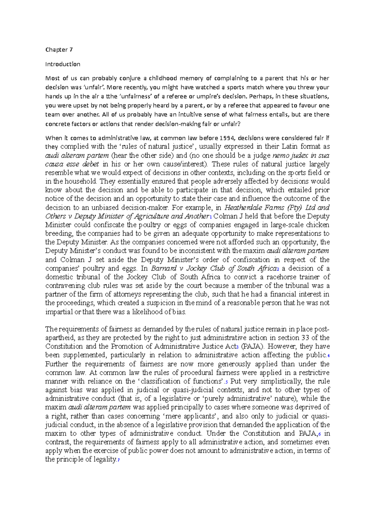 Chapter 7 Law