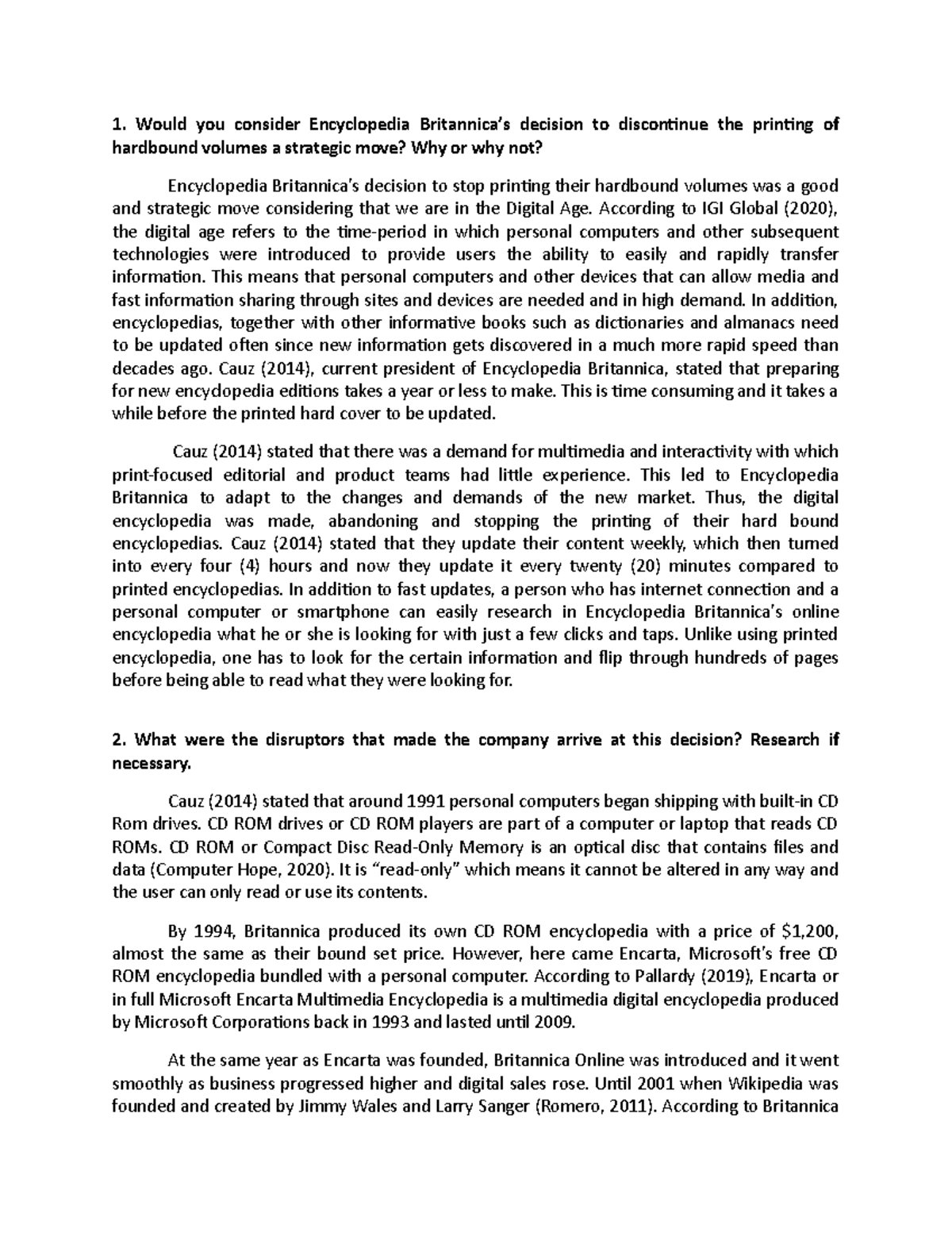 Encyclopedia Brittanica VS The Internet - Would you consider ...